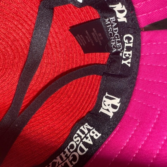 Badgley Mischka Vibrant Red and Pink Hat - Picture 14 of 14